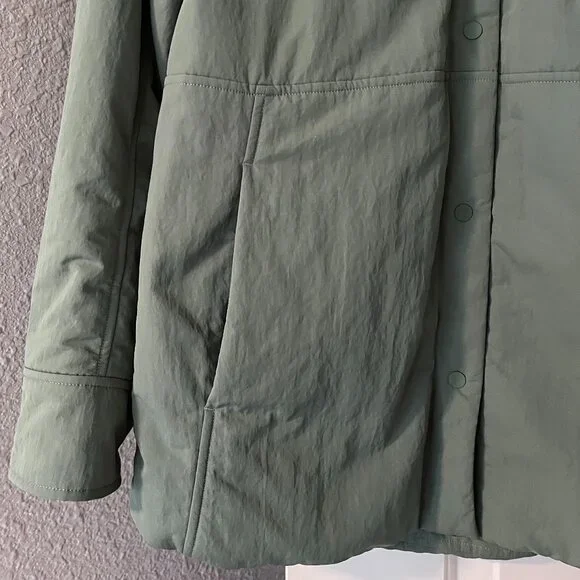 Lululemon Lightweight Insulated Shirt Jacket Size XS Green/Grey Eucalyptus - Picture 4 of 10